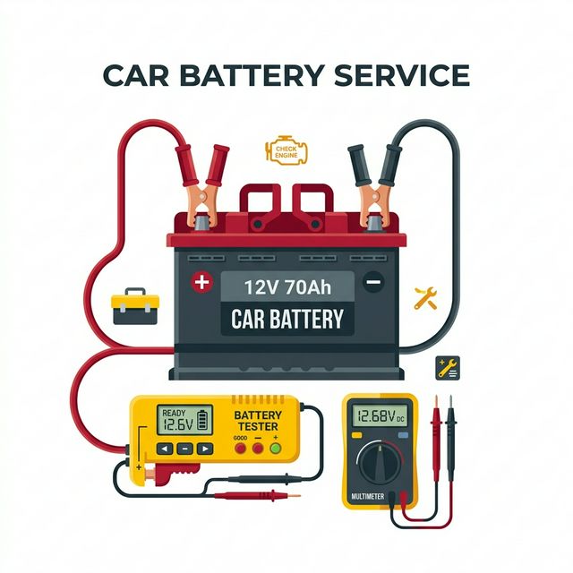 Battery Service and Replacement at MotoFixPoint