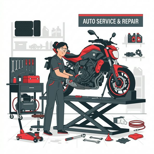 Bike General Service at MotoFixPoint