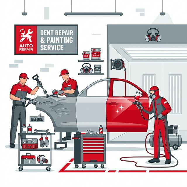 Car Denting and Painting at MotoFixPoint